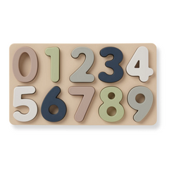 Large Number Soft Silicone Puzzle - Ali + Oli