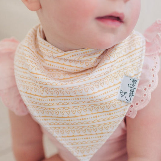 June Bandana Bib Set (4 pack) - Copper Pearl