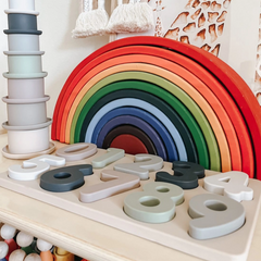 Large Number Soft Silicone Puzzle - Ali + Oli