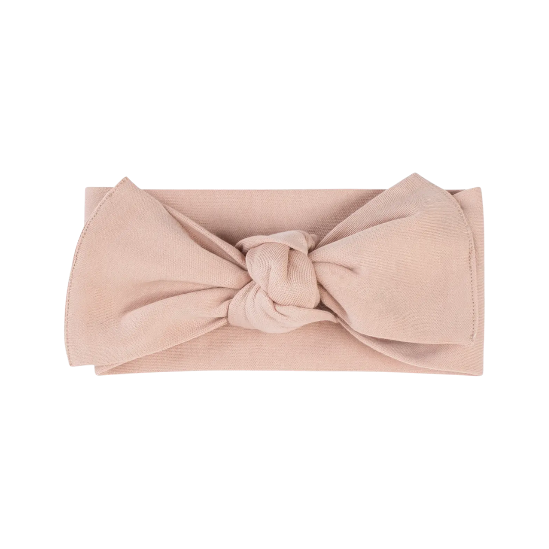 Blush Knot Bow Wrap - Colored Organics