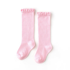Cotton Candy Lace Top Knee High Socks - Little Stocking Co.