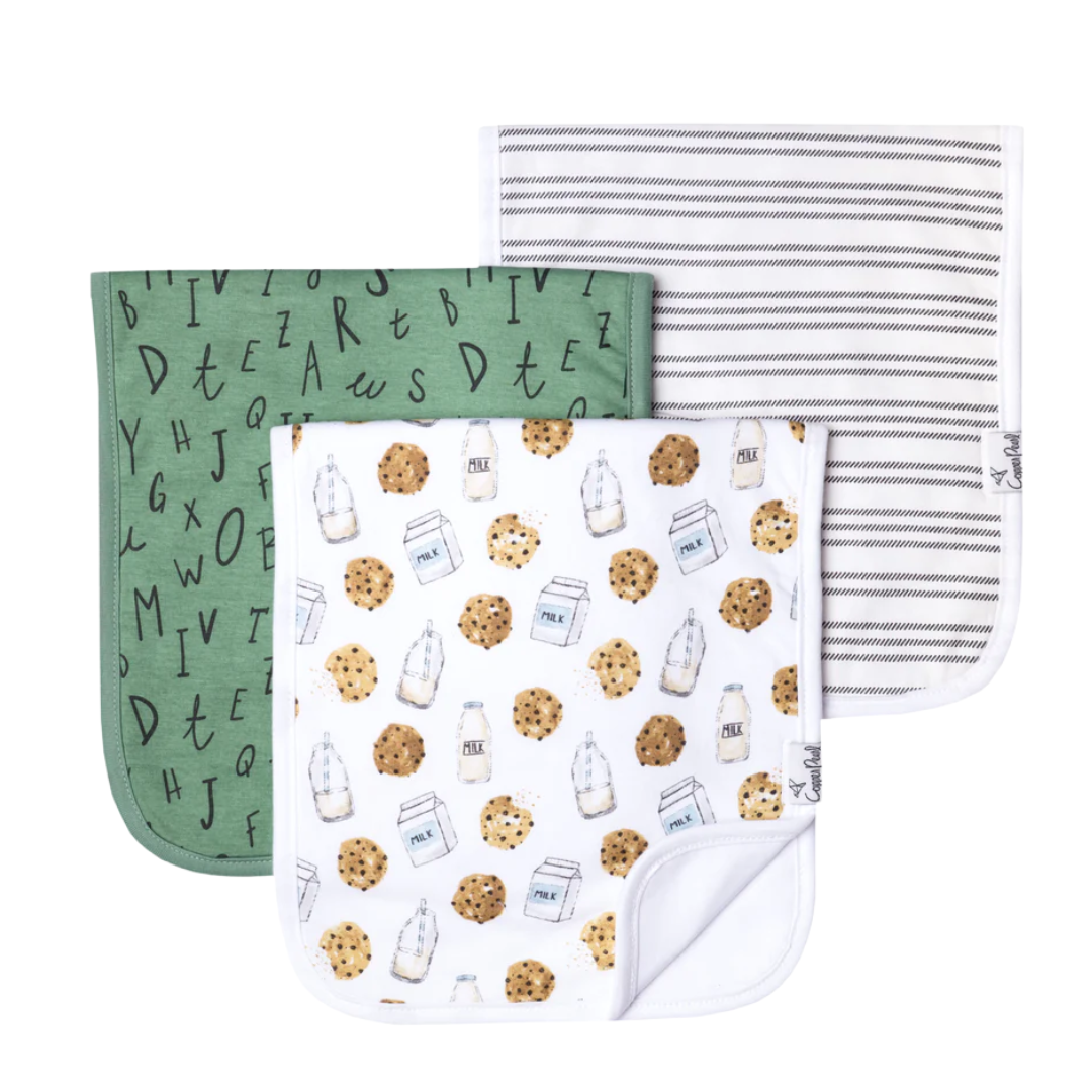 Chip Burp Cloths (3 pack) - Copper Pearl