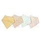 Vance Bandana Bibs - Copper Pearl