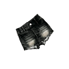 Faded Black Denim Shorts - Orcas Lucille
