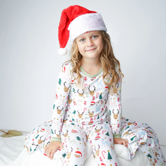 Santa and Friends Holiday Toddler Pajama Set - Emerson & Friends