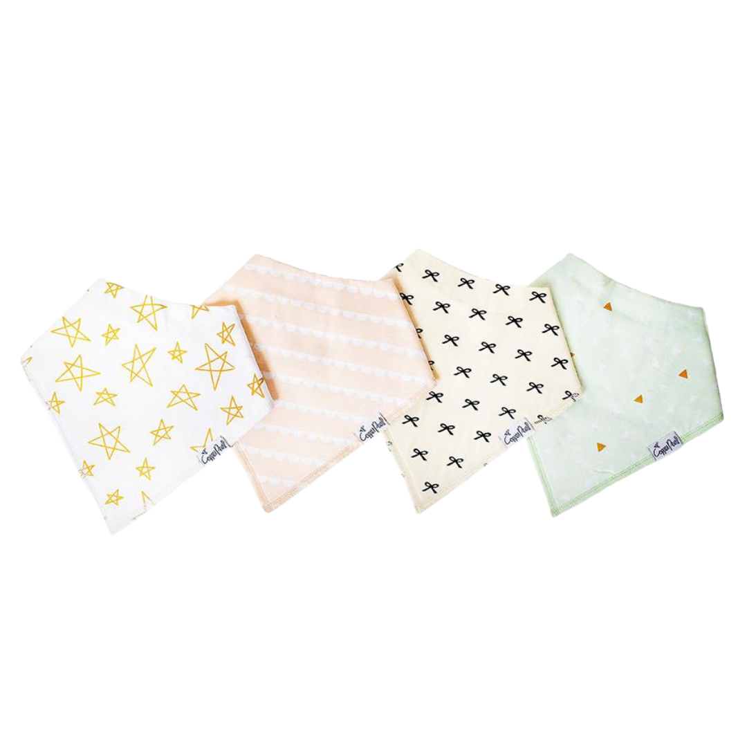 Paris Bandana Bibs - Copper Pearl