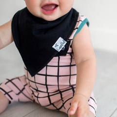 Black Basics Bandana Bib Set (4 pack) - Copper Pearl