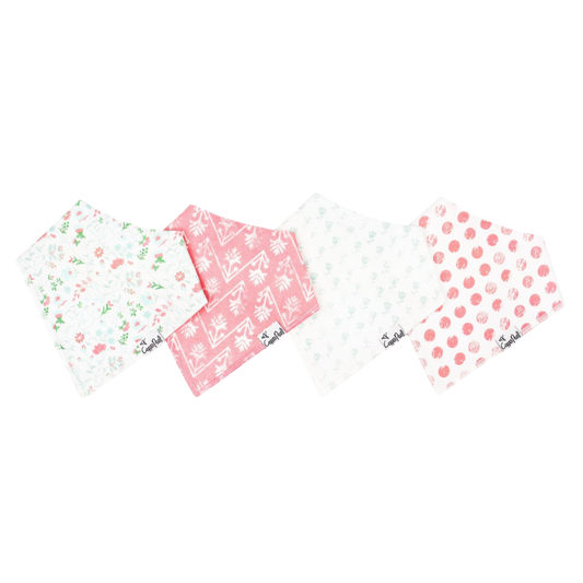 Claire Bandana Bib Set (4 pack) - Copper Pearl