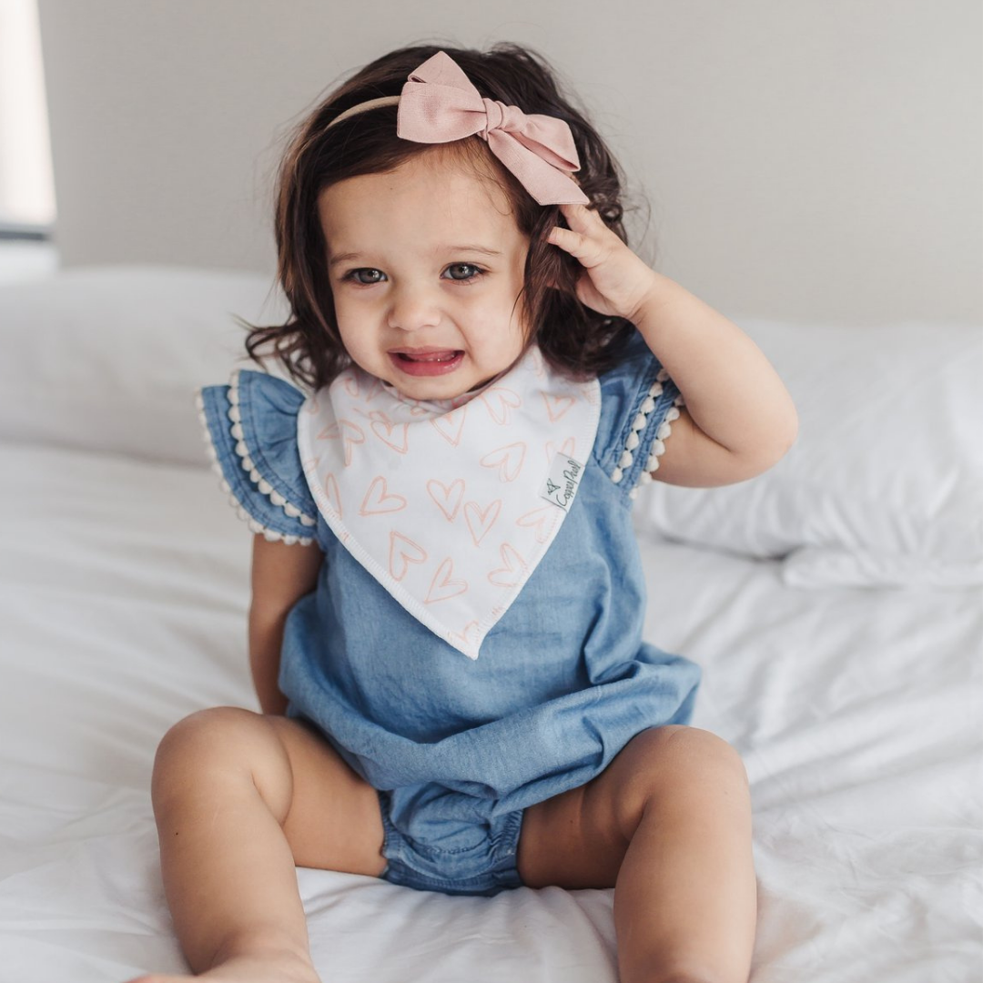 Lola Bandana Bib Set (4 pack) - Copper Pearl