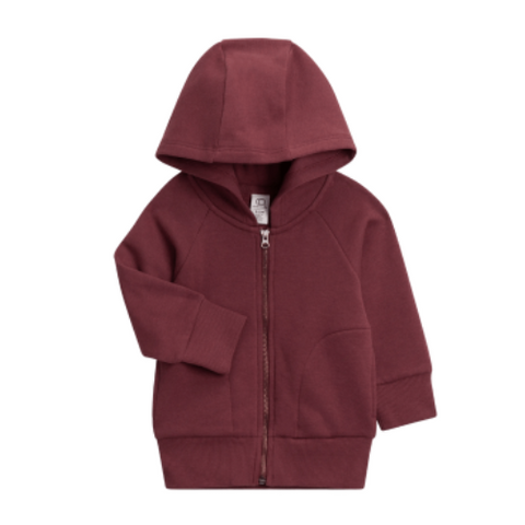 Plum Max French Terry Zip Up - Colored Organics
