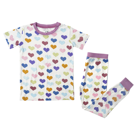 Purple Little Love Toddler Pajama Set - Emerson & Friends