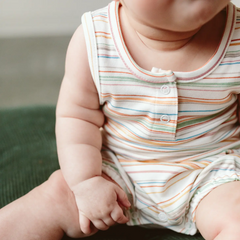 Boardwalk Stripe Romper - Goumi