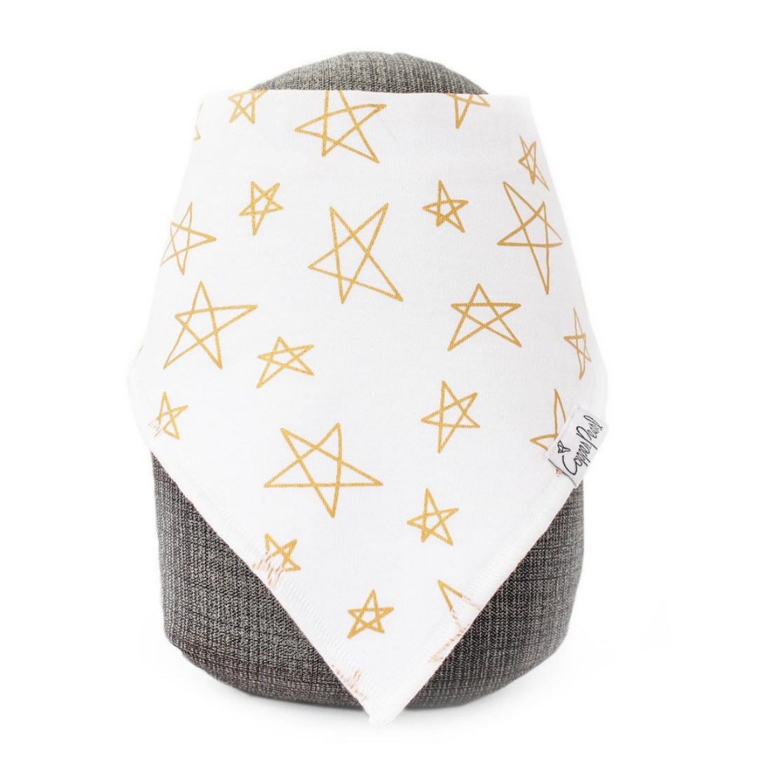 Paris Bandana Bibs - Copper Pearl
