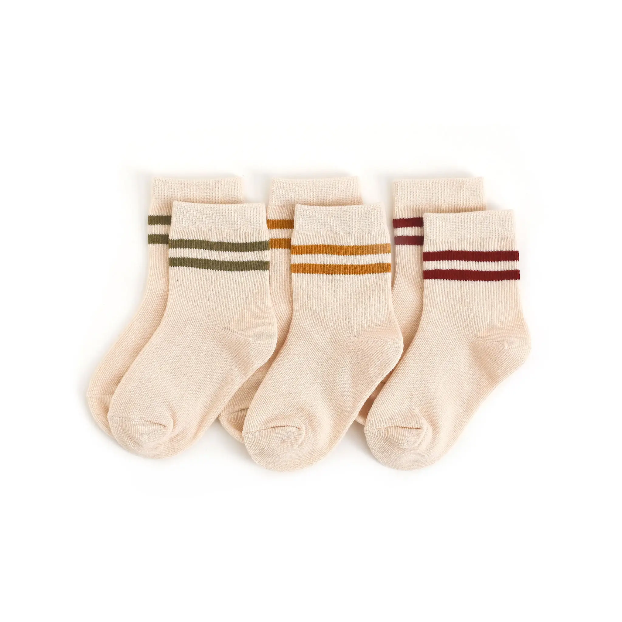 Vanilla with Stripes 3 Pack - Little Stocking Co.