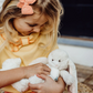Cream 8" Nibble Floppy Bunny - Bunnies By The Bay