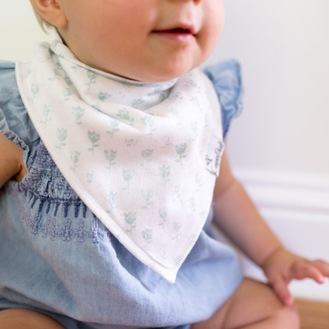 Claire Bandana Bib Set (4 pack) - Copper Pearl