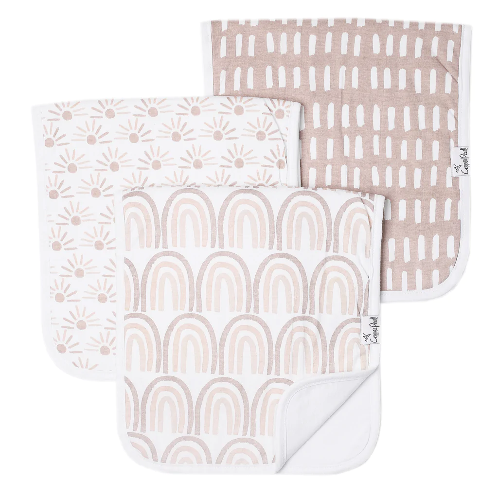 Bliss Burp Cloths - Copper Pearl
