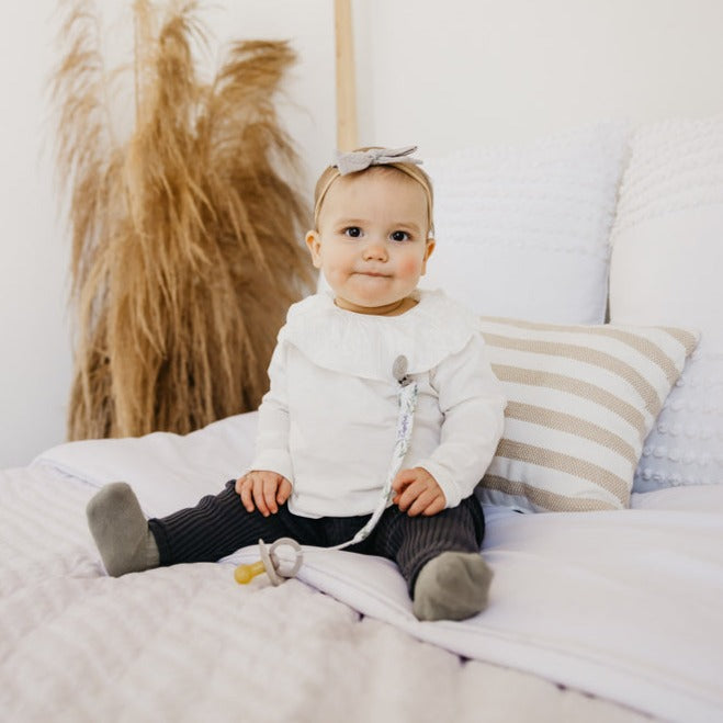 Fern Binky Clip Set - Copper Pearl