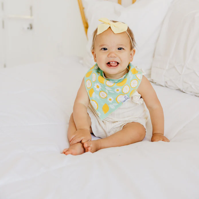 Lemon Bandana Bibs - Copper Pearl