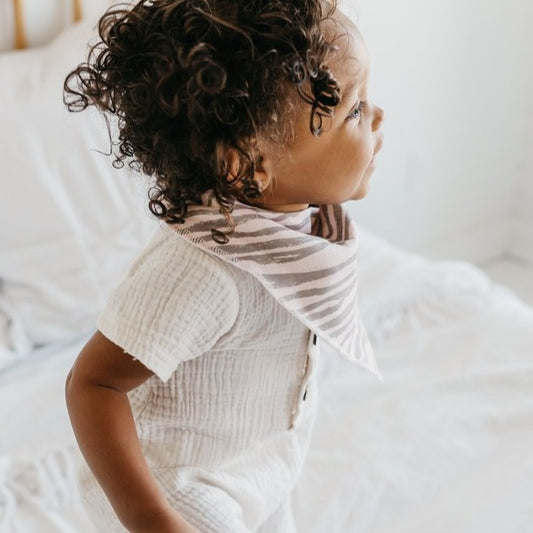 Zara Bandana Bibs - Copper Pearl