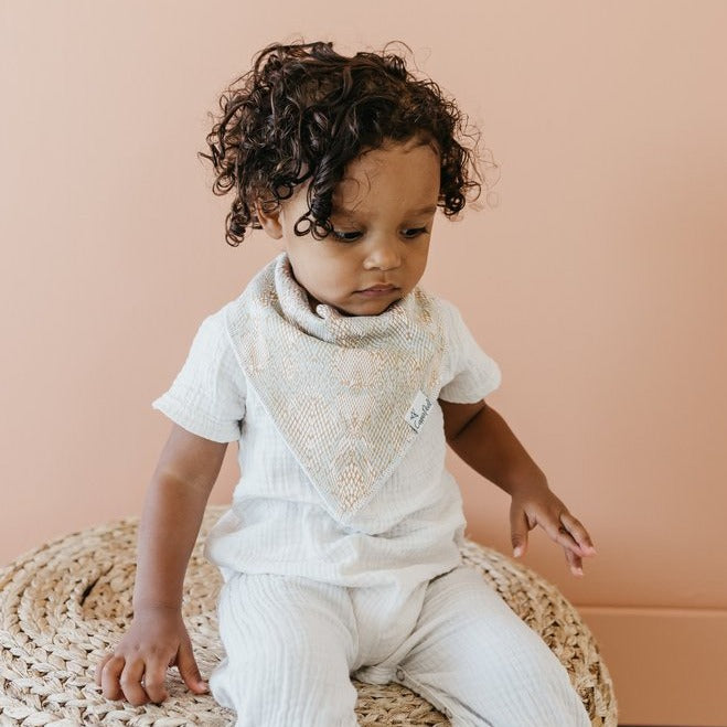 Zara Bandana Bibs - Copper Pearl