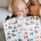 Diesel Burp Cloths (3 pack) - Copper Pearl