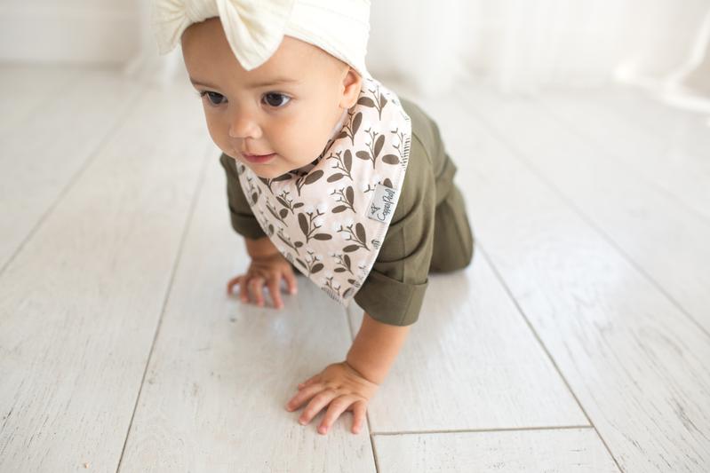Olive Bandana Bib Set (4 pack) - Copper Pearl