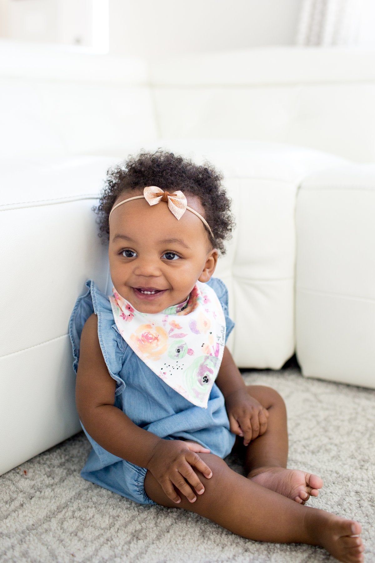 Bloom Bandana Bib Set (4 pack) - Copper Pearl