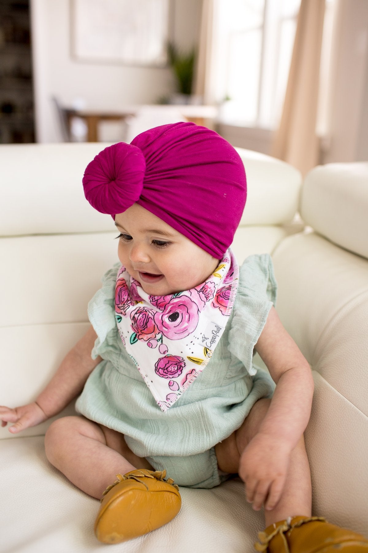 Bloom Bandana Bib Set (4 pack) - Copper Pearl