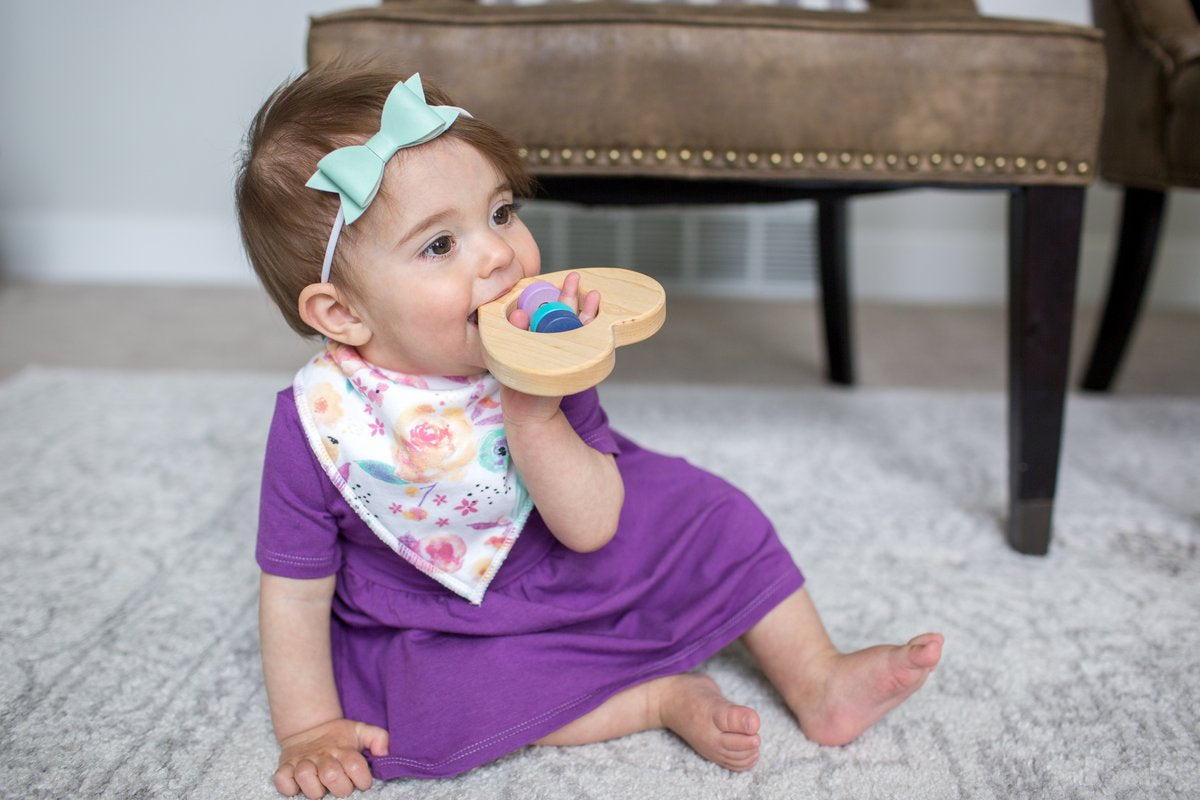 Bloom Bandana Bib Set (4 pack) - Copper Pearl