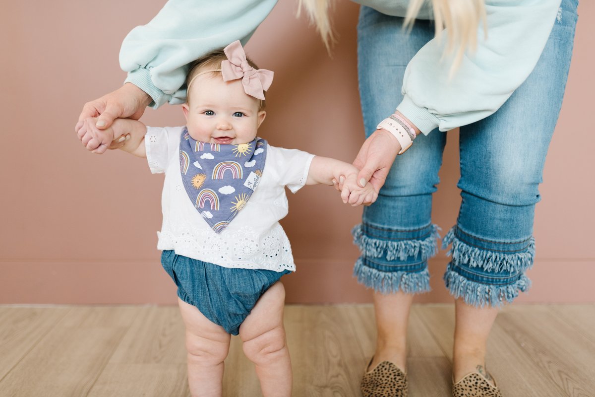 Hope Bandana Bib Set (4 pack) - Copper Pearl