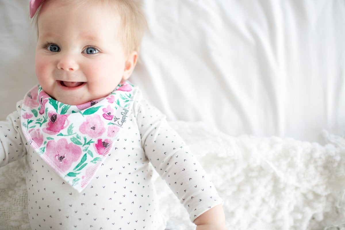 Bloom Bandana Bib Set (4 pack) - Copper Pearl