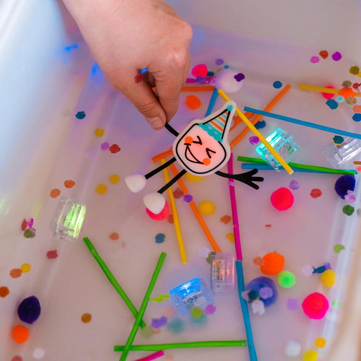 Party Pal Multicolored Cube Pack - Glo Pals