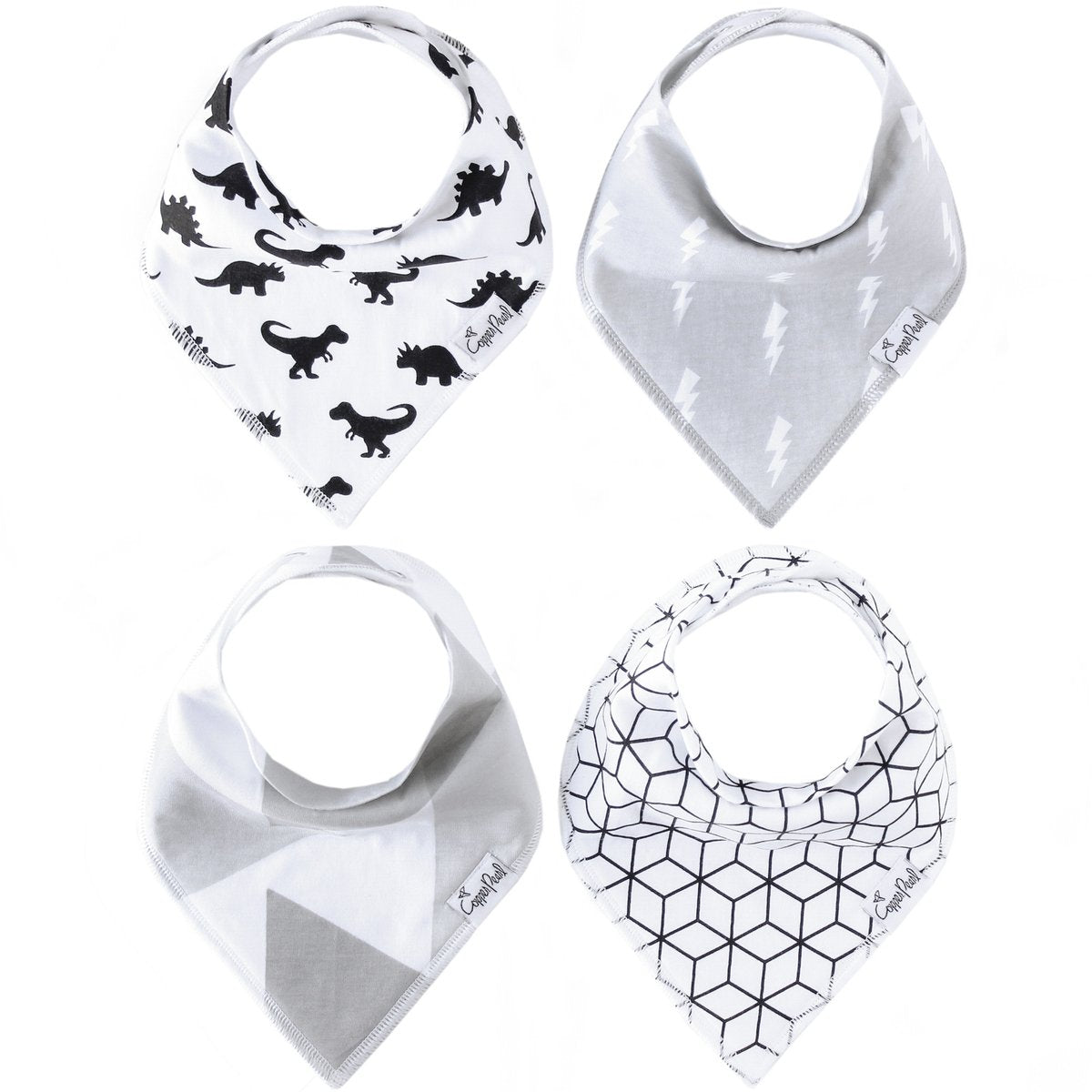 Wild Bandana Bib Set (4 pack) - Copper Pearl