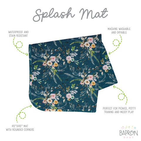 Boho Floral Splash Mat - Bapron