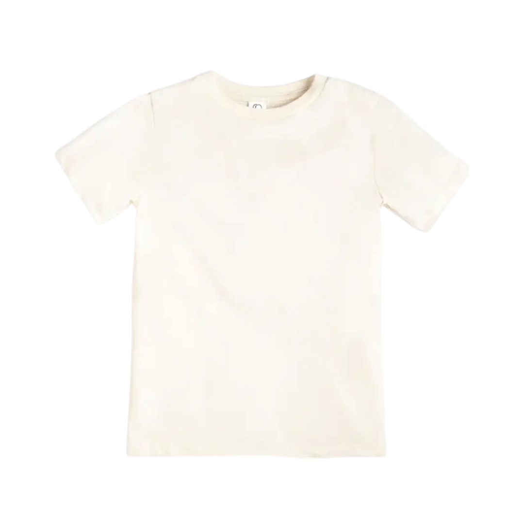 Natural Short Sleeve Crew Neck - Colored Organics