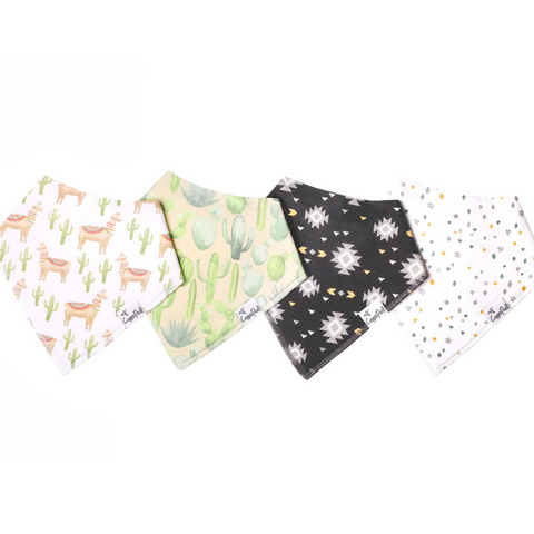 Cusco Bandana Bib Set (4 pack) - Copper Pearl