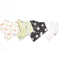 Cusco Bandana Bib Set (4 pack) - Copper Pearl