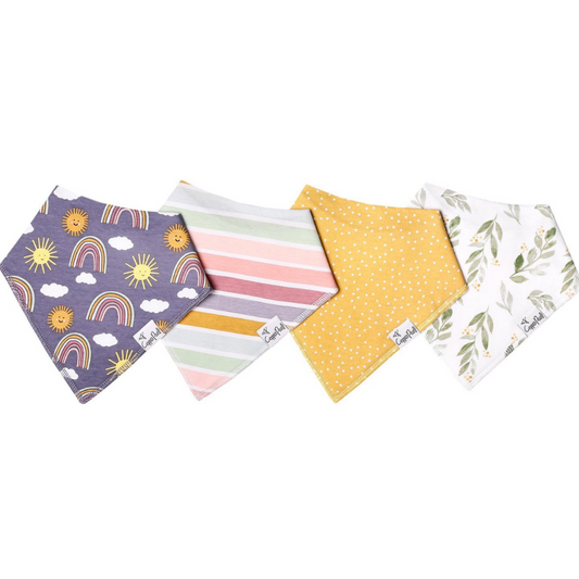 Hope Bandana Bib Set (4 pack) - Copper Pearl