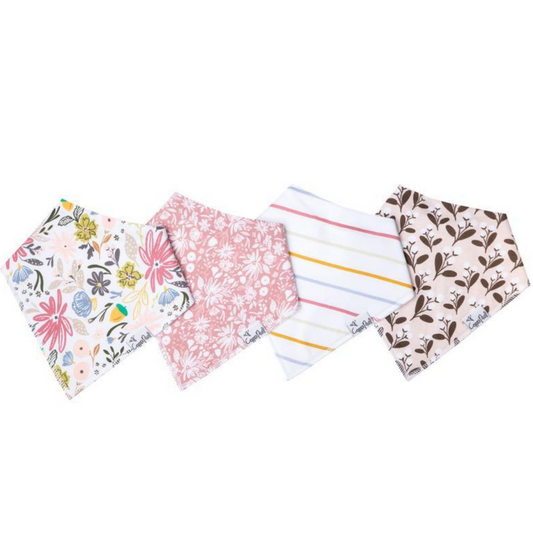 Olive Bandana Bib Set (4 pack) - Copper Pearl
