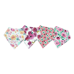 Bloom Bandana Bib Set (4 pack) - Copper Pearl