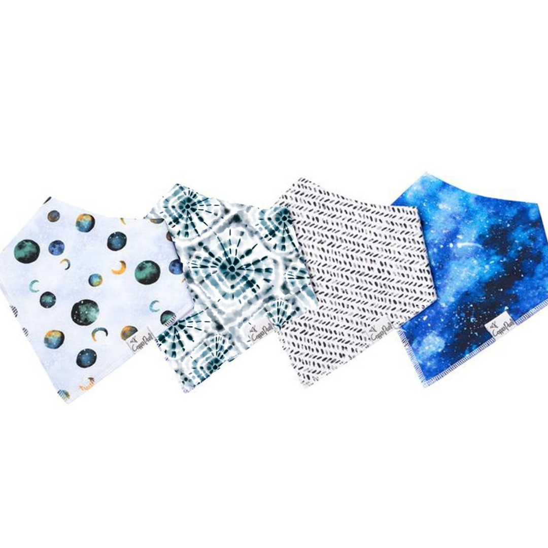 Galaxy Bandana Bib Set (4 pack) - Copper Pearl