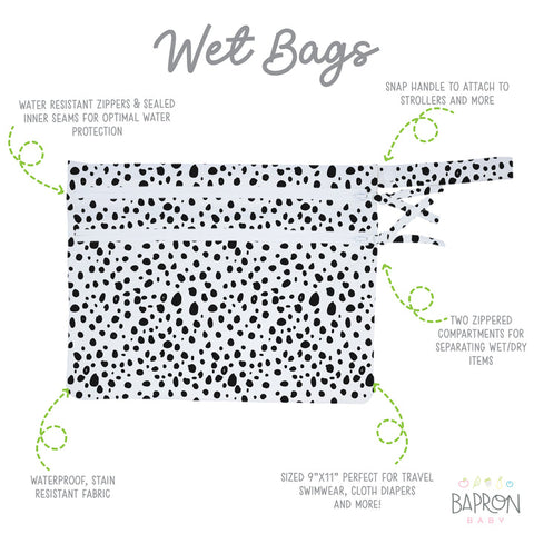 Organic Dot Waterproof Wet Bag - Bapron