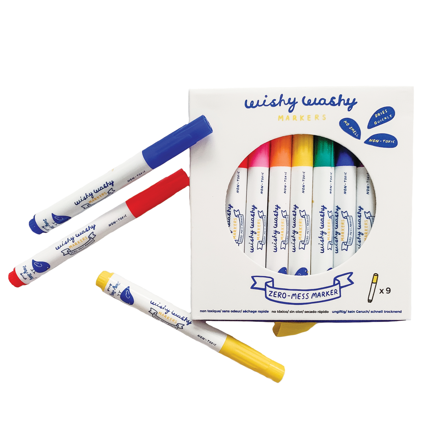 Colored Wishy Washy Markers - Jaq Jaq Bird